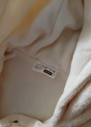 Bebek  Beyaz Kürk Detaylı Tulum - Görsel 2