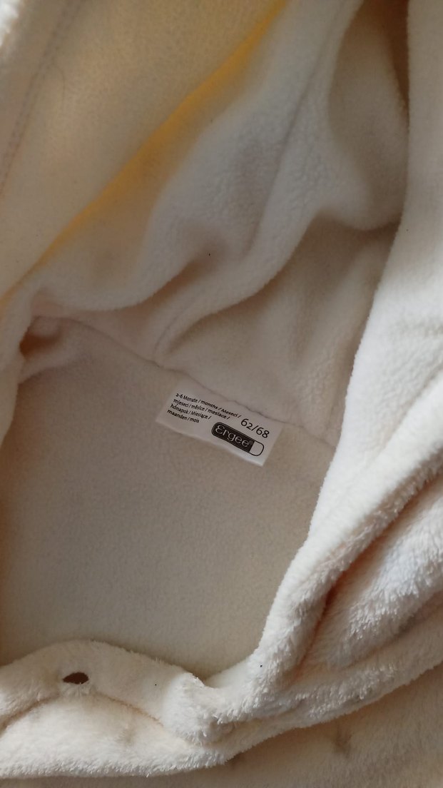 Bebek  Beyaz Kürk Detaylı Tulum - Görsel 2