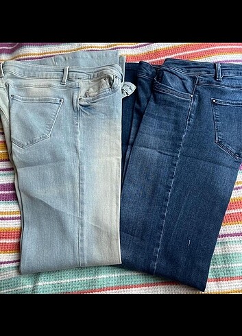 s Beden lacivert Renk Oxxo İspanyol paça jean
