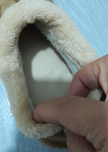 Kahverengi Erkek Peluş Ev Terliği - Görsel 3