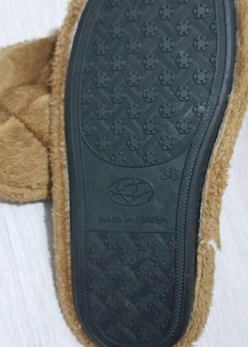 Kahverengi Erkek Peluş Ev Terliği - Görsel 2