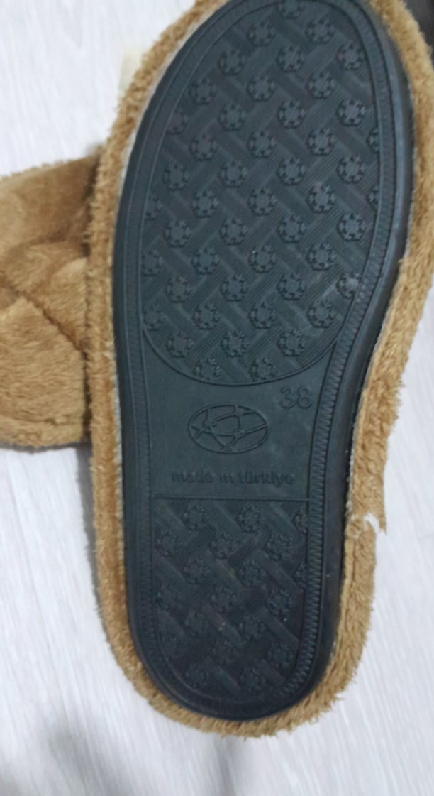 Kahverengi Erkek Peluş Ev Terliği - Görsel 2