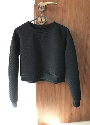Siyah crop top