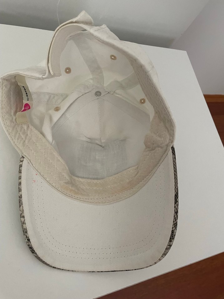 Payetli Beyaz Kadın Şapka - NYC Girl - Görsel 2