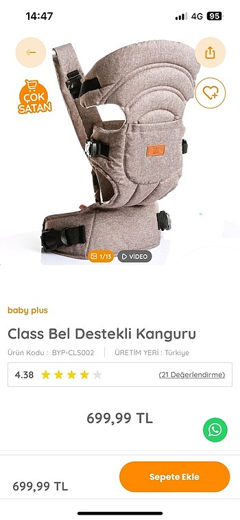 Baby plus kanguru