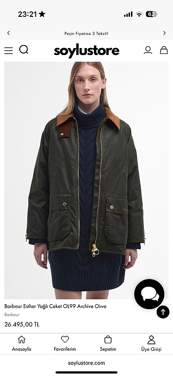 Barbour Esther Yağlı Ceket OL99