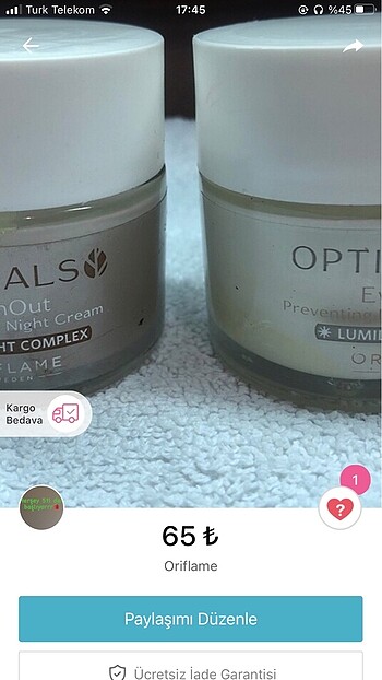 Oriflame krem