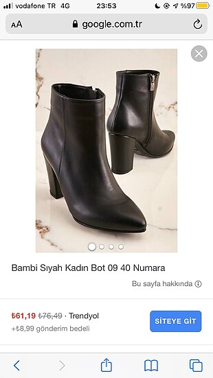 Kalın Topuklu Bootie