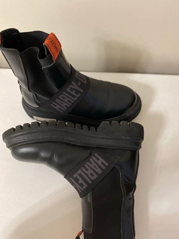 Siyah Harley Davidson Kadın Bot - Görsel 2