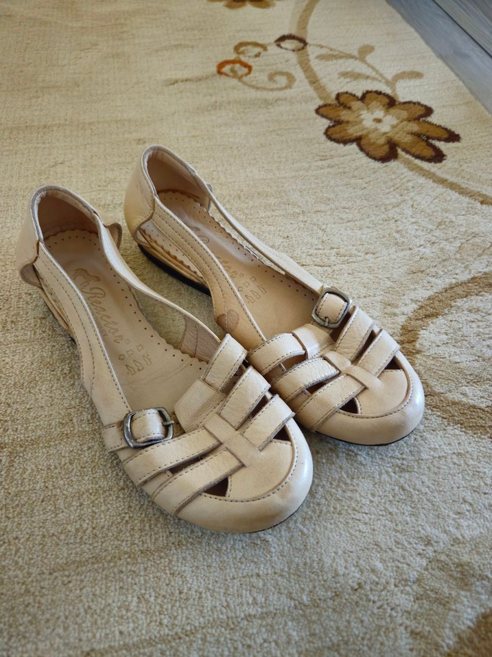 36 Bej Kadın Günlük  Babet - Görsel 3