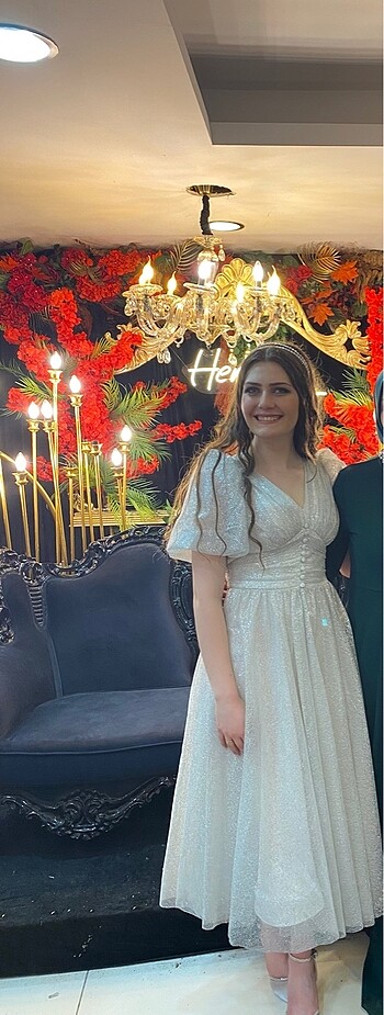 m Beden Abiye elbise