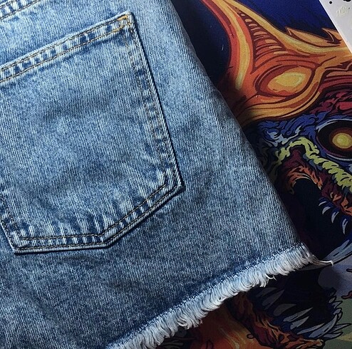 s Beden mavi Renk PULL&BEAR KOT ŞORT