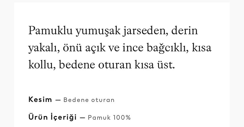 m Beden Yeni etiketli