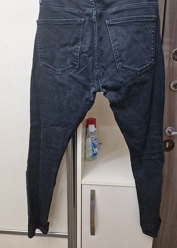 Gri Erkek dar Kesim Kot Pantolon - Görsel 3