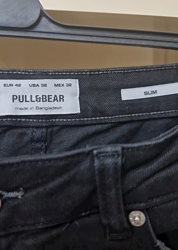 Erkek Siyah Denim Mini Şort slim 42 beden - Görsel 2