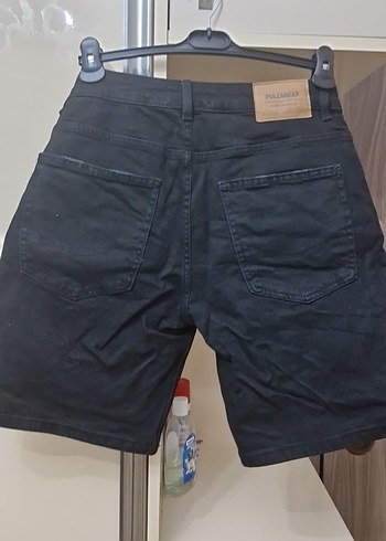 Erkek Siyah Denim Mini Şort slim 42 beden - Görsel 3