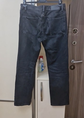 Gri Loose Fit Denim Erkek Pantolon - Görsel 3