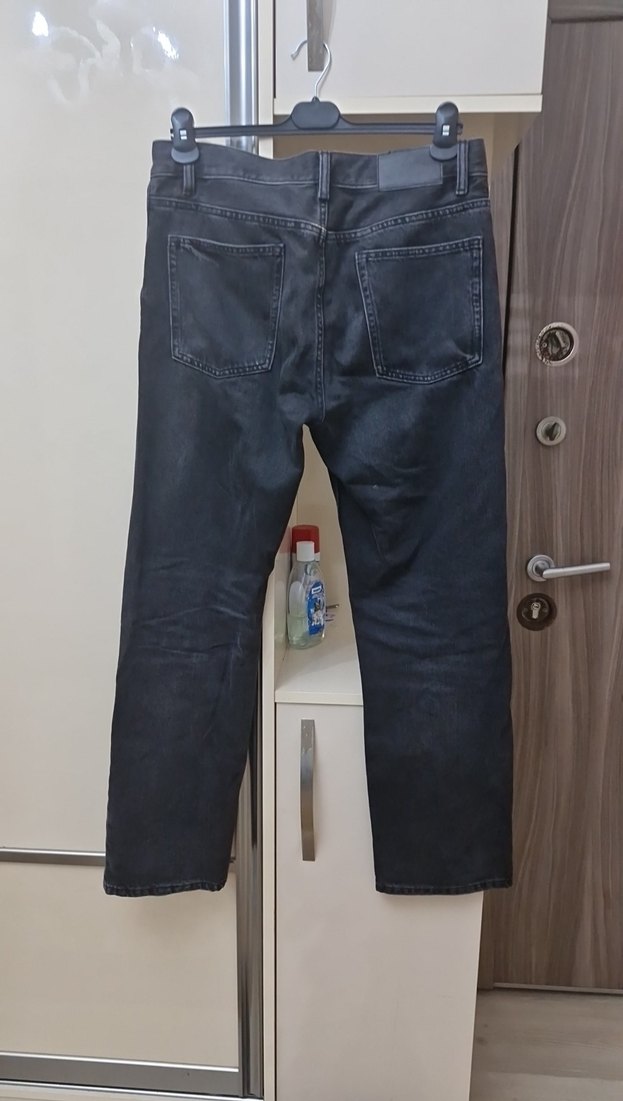 Gri Loose Fit Denim Erkek Pantolon - Görsel 3