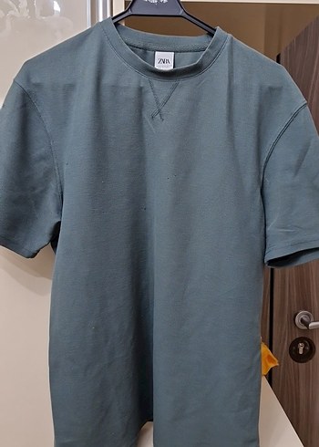Gri Erkek Bisiklet Yaka Kısa Kollu Tişört