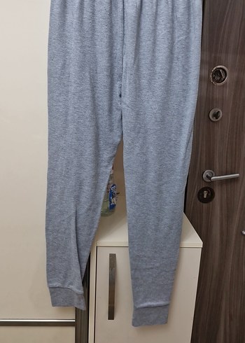 Gri Düğmeli Erkek Pijama Altı - Görsel 3