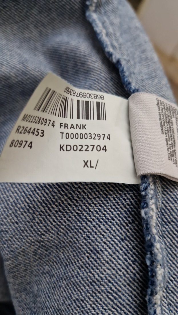 Mavi Düğmeli erkek Denim Ceket - Görsel 5