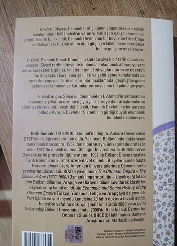Beden Renk Halil İnancık Devlet-i Aliyye Kitap