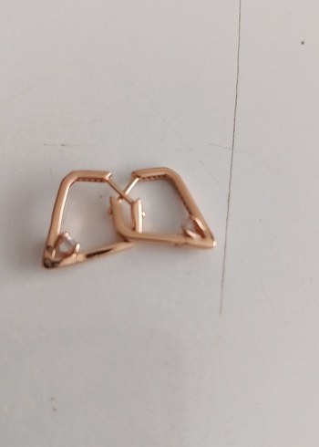 Minimalist Altın Tokalı Küpe