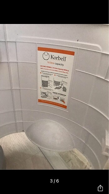 Diğer SATILDI!!! Korbell çöp kovası