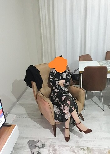 Uzun şık elbise - Görsel 6