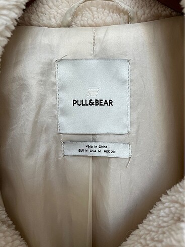 m Beden ten rengi Renk Pull & Bear kürk mont