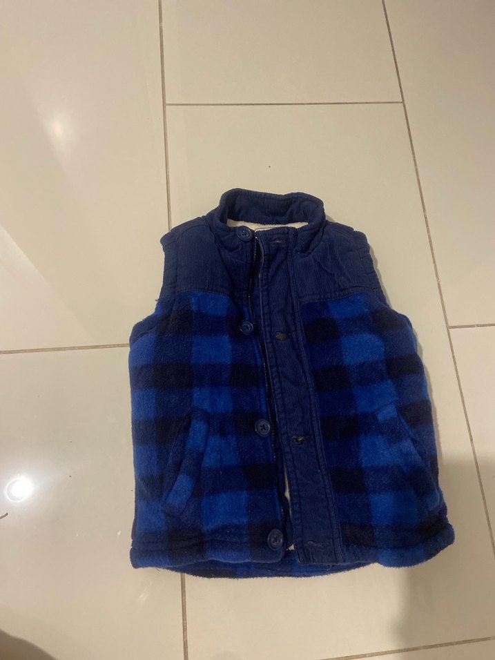 Erkek Çocuk Koyu Mavi Düğmeli Ceket - Görsel 2