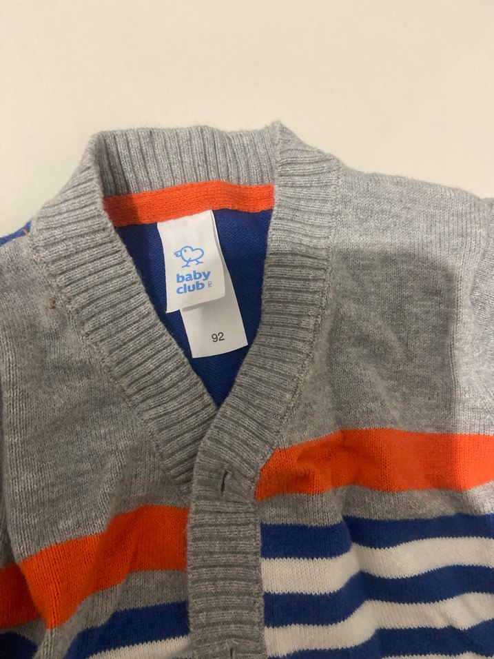 Erkek Çocuk Gri Triko Hırka - Görsel 2