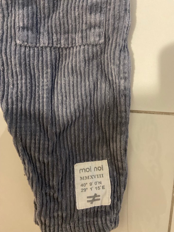 Gri Erkek Çocuk Kadife Tulum - Görsel 3