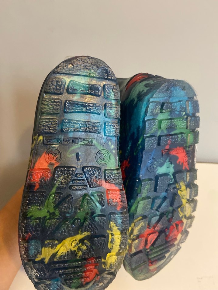 Renkli Dinozor Desenli Erkek Çizme - Görsel 2