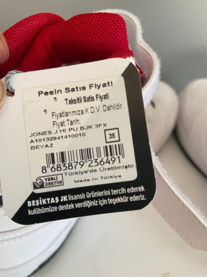 Beşiktaş Beyaz Erkek Çocuk Sneaker - Görsel 2