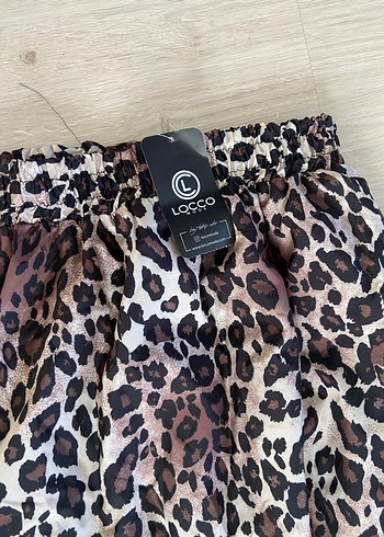 Leopar Desenli Uzun balon Kadın Etek - Görsel 2