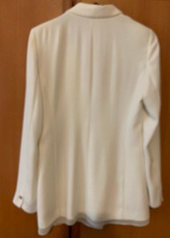 İpekyol Beyaz Kadın Düğmeli Ofis Blazeri - Görsel 3