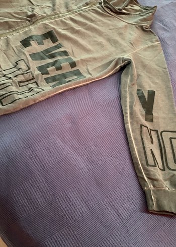 Gri Erkek Çocuk Fermuarlı Sweatshirt - Görsel 2