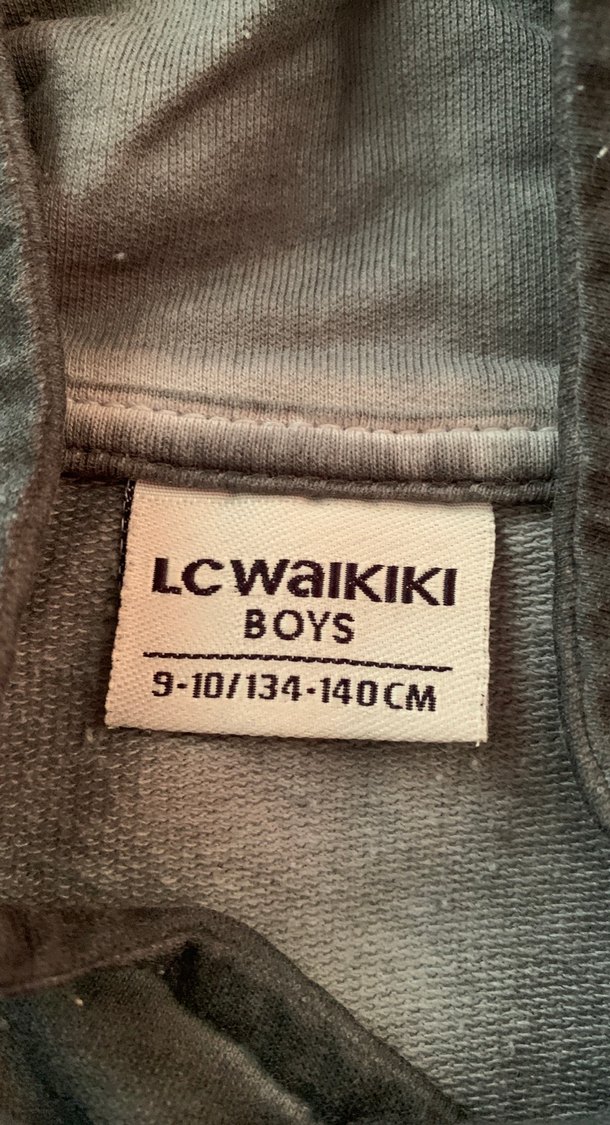 Gri Erkek Çocuk Fermuarlı Sweatshirt - Görsel 3