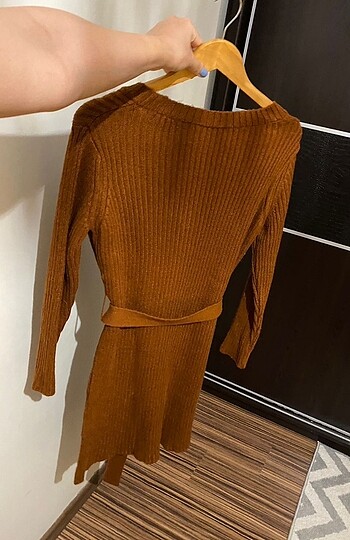 s Beden turuncu Renk Trendyolmilla elbise