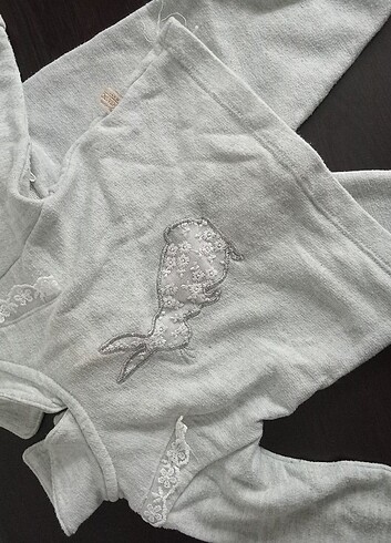 3 Ay Beden gri Renk Bebek sweatshirt alt üst eşofman takımı