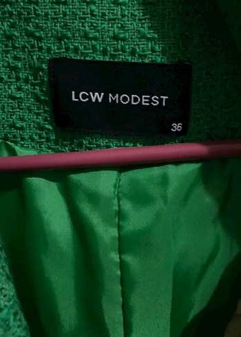 Düğmeli Yeşil Kadın Blazer - Görsel 3