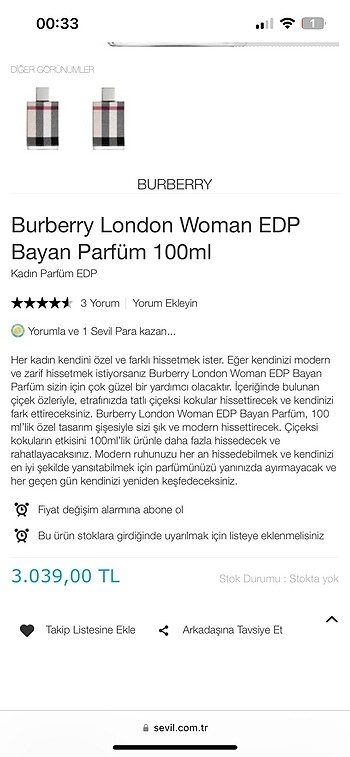 Burberry london kadın edp - Görsel 5