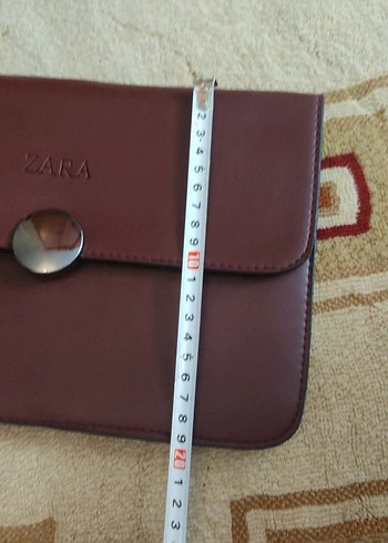 bordo Deri Kadın Çanta - Görsel 6