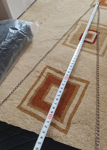 Gri Yılan Desenli Zincir Detaylı Siyah Kadın Çanta - Görsel 5