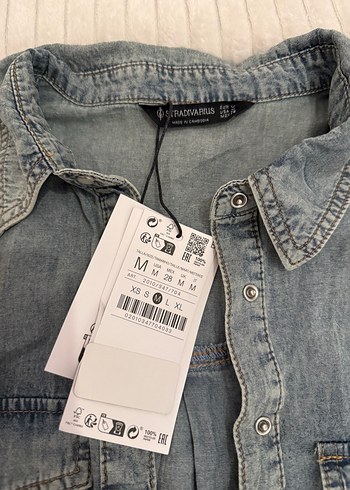 m Beden gri Renk Gri Düğmeli Kadın Denim Ceket