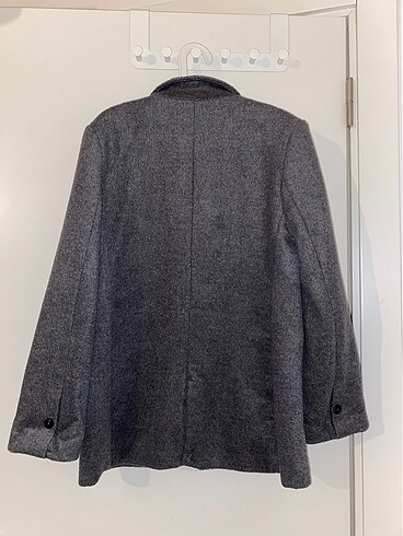 m Beden stradivarius gri midi boy palto