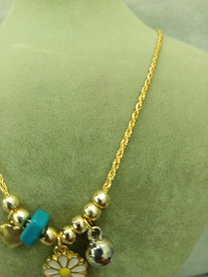 Renkli Boncuklu Mini Bohem Kolye pandora çelik - Görsel 3