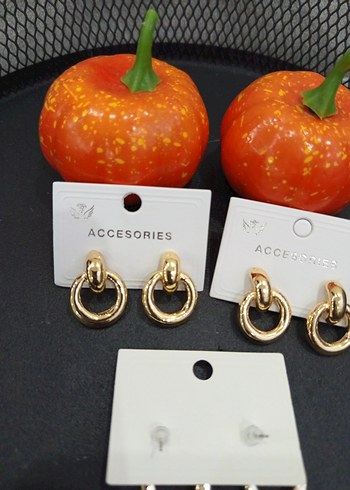 Altın Renk Mini Halka Küpe çelik - Görsel 2