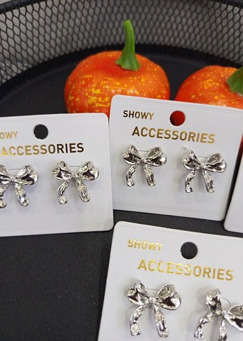 Renkli Mini Fiyonk Küpeler çelik - Görsel 3